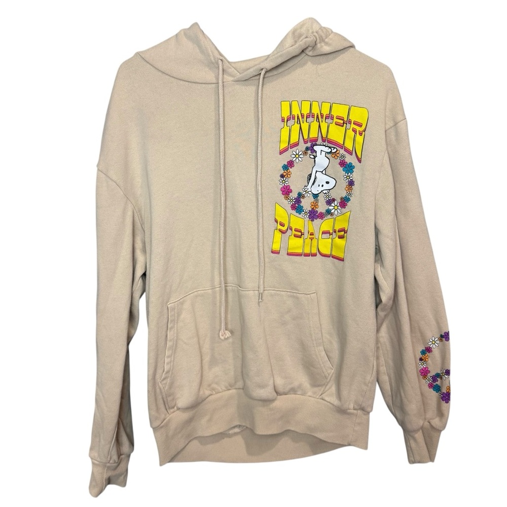 Peanuts Snoopy Inner Peace pullover hoodie‎ sz medium